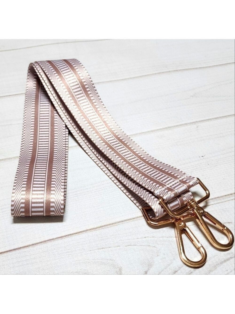 Crossbody Replacement Strap with Gold Hardware Adjustable Length New Without Tag